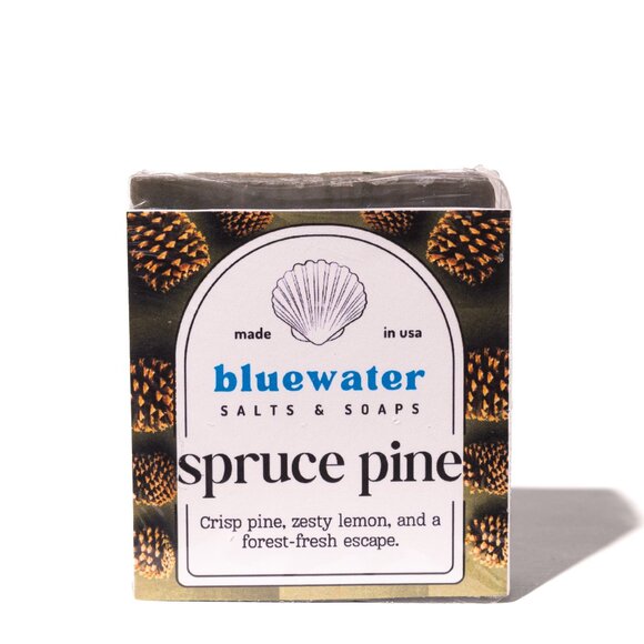 SPRUCE PINE - Bluewater Body Hair & Beard Natural Soap (1 Body Bar) - Picture 3 of 5